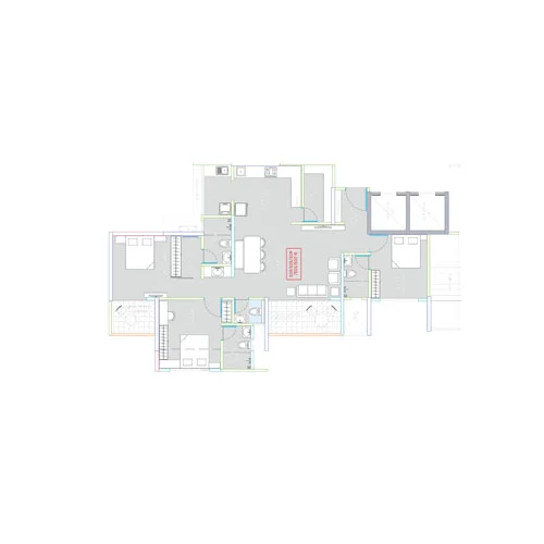 Legacy Kairos Rahatani 3.5BHK Floorplan Image